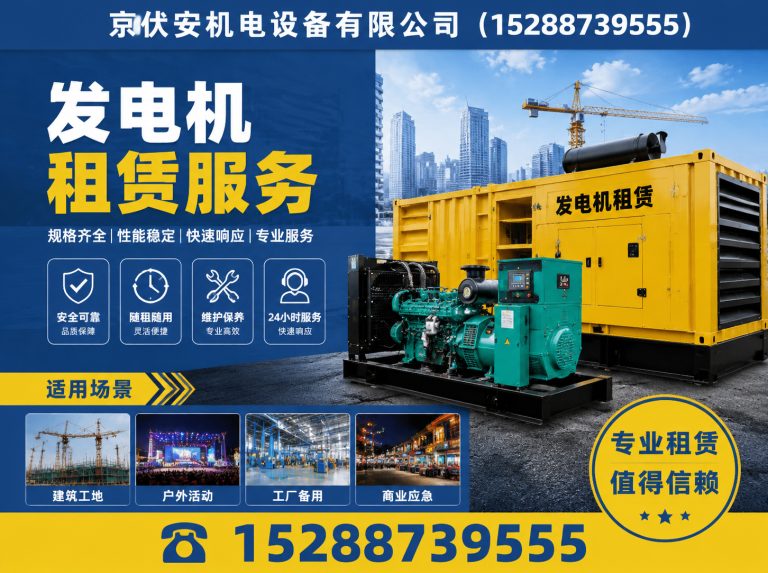 贵阳发电机出租展示图
